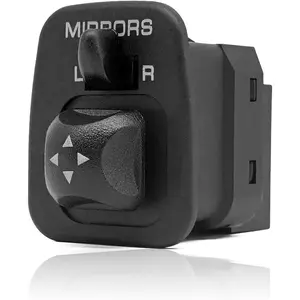 Power Mirror Switch Button Compatible with F150 F250 F350 Super Duty Thunderbird Windstar Replaces F65Z17B676AB Front Driver Side Door Power Mirror Control Switch