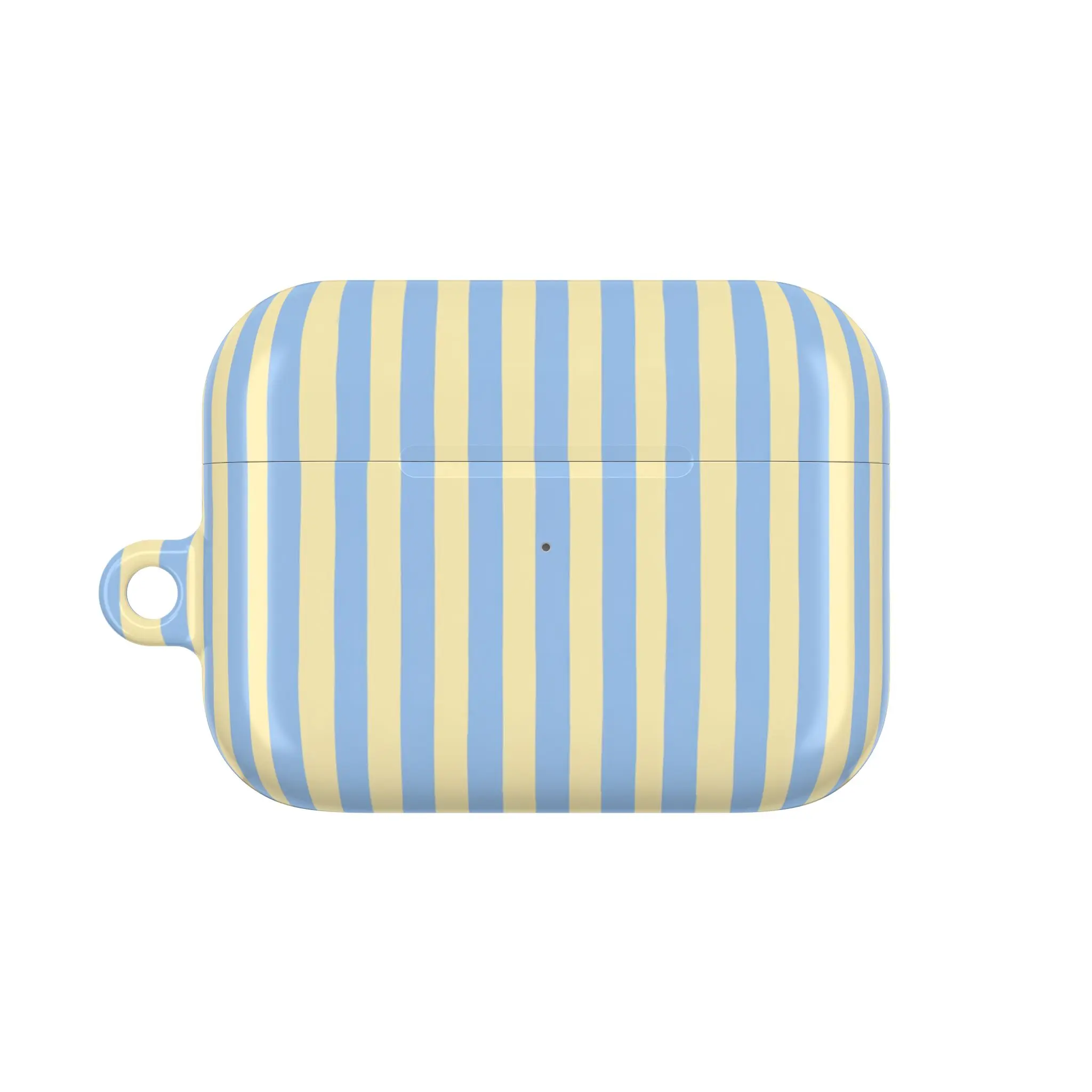 Blue Yellow Striped AirPod Case, Coquette Airpods Case Cute Style, Airpods 1 2 3 4 Pro 1 2 3 Case - Minimalist Preppy Tech Accessory