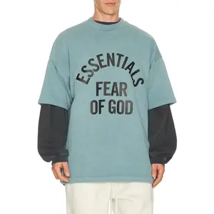 Fear of God ESSENTIALS Campus 90's Short Sleeve Tee in Faded Coastal