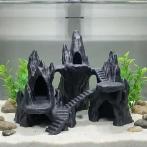 Aquarium Terrarium Fantasy Rock Stone Fortress