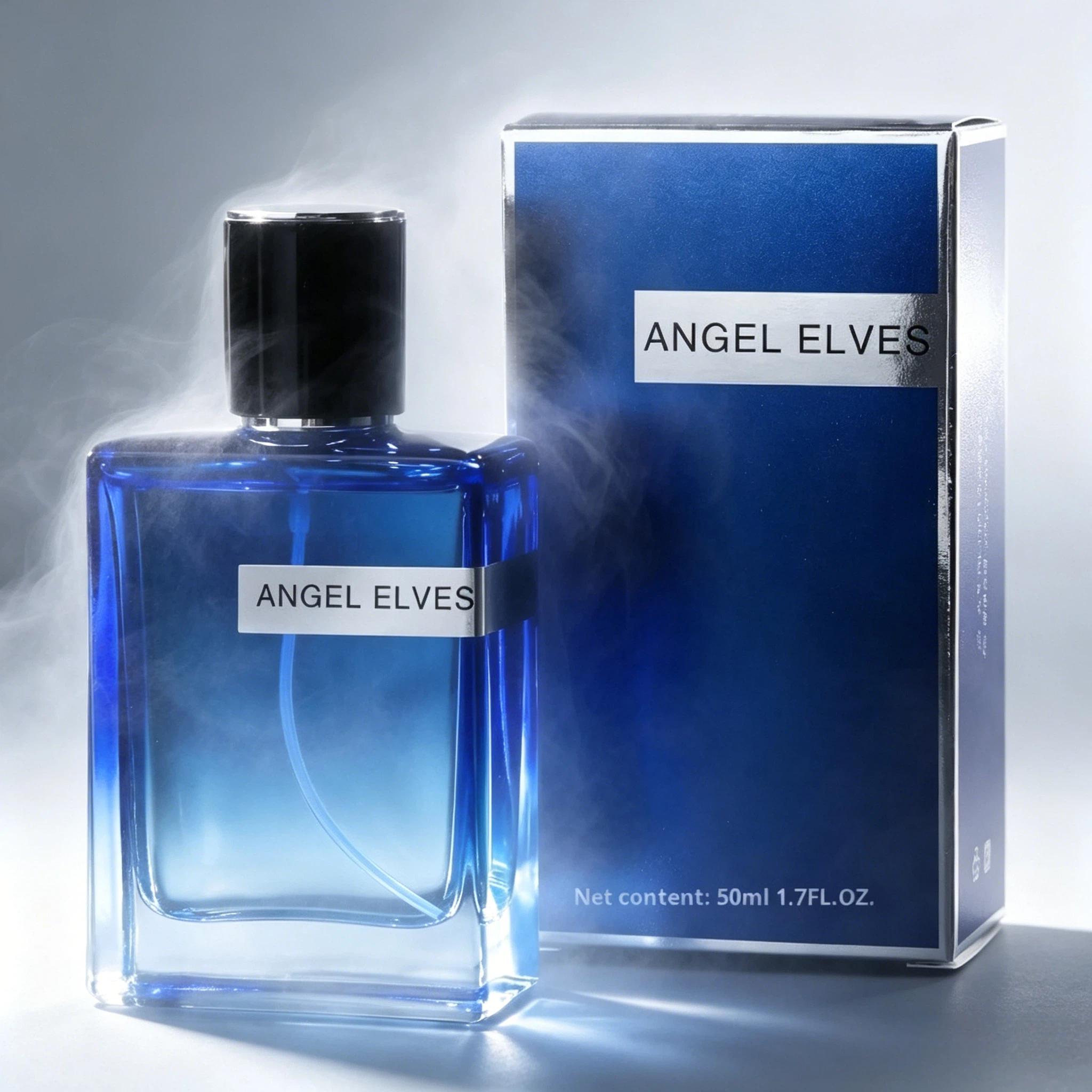 ANGEL ELVES Dark Blue Perfume | 50ml 1.7Fl.OZ | men's colognes | The freshness of the windflowers and lilacs, mingled with the floral scent of anemones and jasmine, concludes with a gentle white musk. |summer fragrance men | long lasting perfume