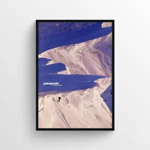 Patagonia 2001 Winter Magazine Poster print - landspace travel poster