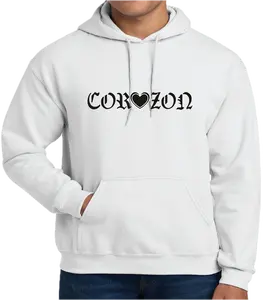 CORAZON NEGRO_MEN/WOMEN 8OZ HOODIE PULLOVER SWEATSHIRTS
