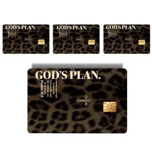 Leopard Credit Card Skin Sticker, Trendy Debit Card Cover, Wallet Accessory Gift