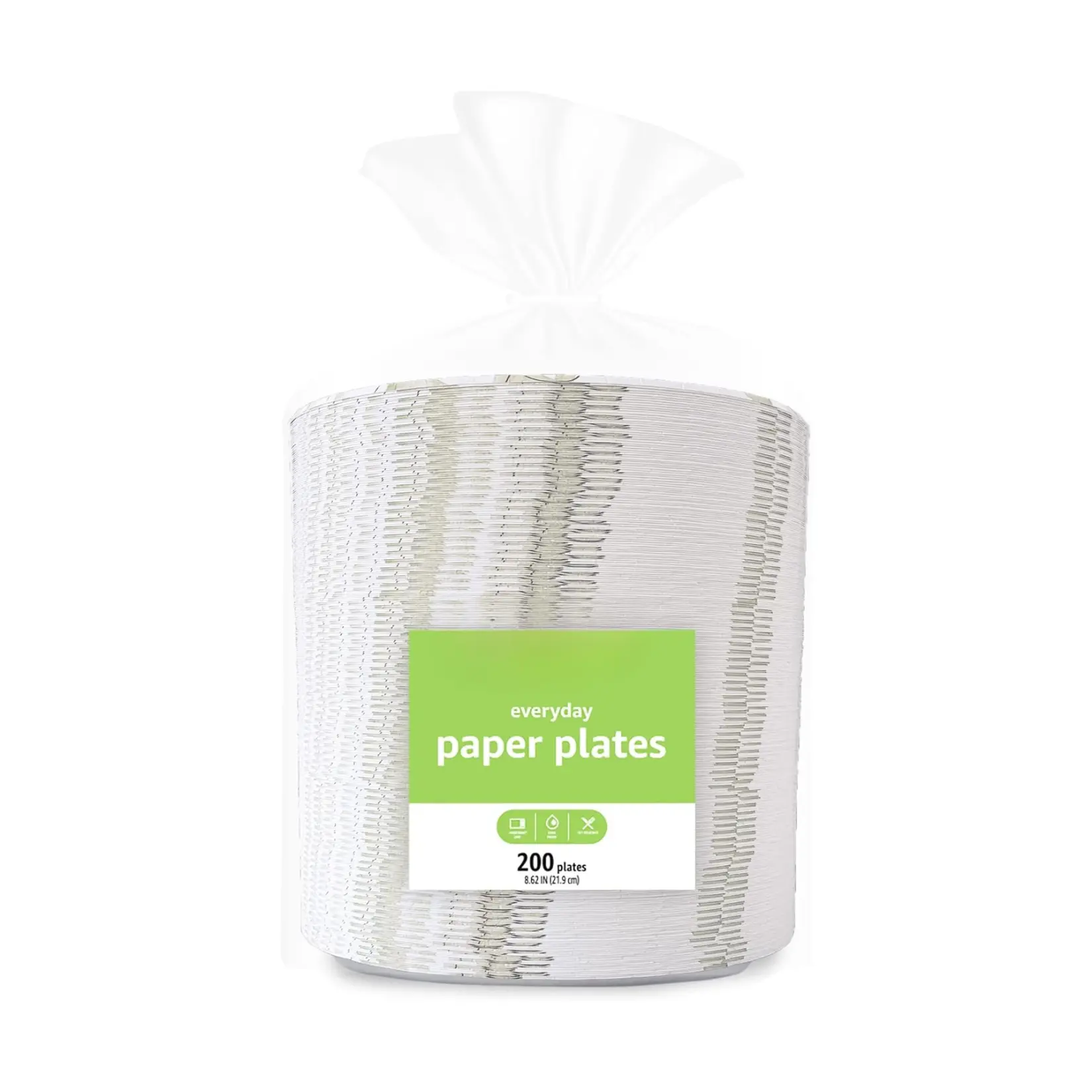 Everyday Paper Plates, 8.62 Inch, Disposable, 200 Count Everyday Paper Plates, 8.62 Inch, Disposable, 200 Count