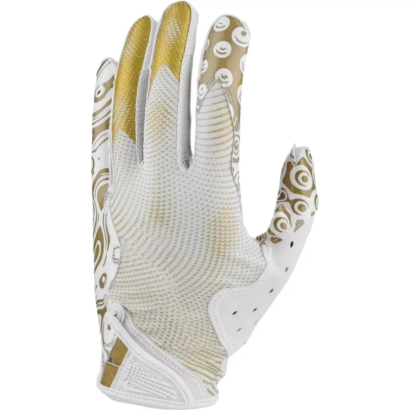 Vapor Jet 8.0 Football Gloves White |   With Gold |   With Gold Large