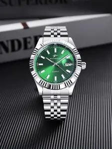 RICECGO Men's Watch, Fashion Accessory, Stainless Steel, Men's Business Watch, Perfect for Daily Commuting, Ideal Gift, Father's Day, New Year's Gift