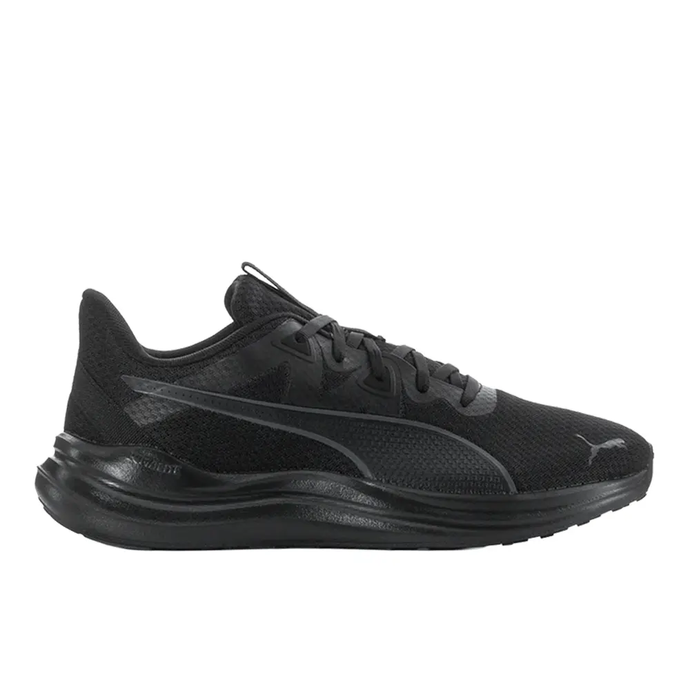PUMA Mens Reflect Lite Wide Running Sneakers Shoes - Black