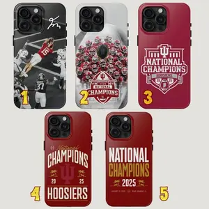 Indiana National Championship Tough Phone Case, Indiana Phonecase For Fan, Football Fan Gift, College Football Champion