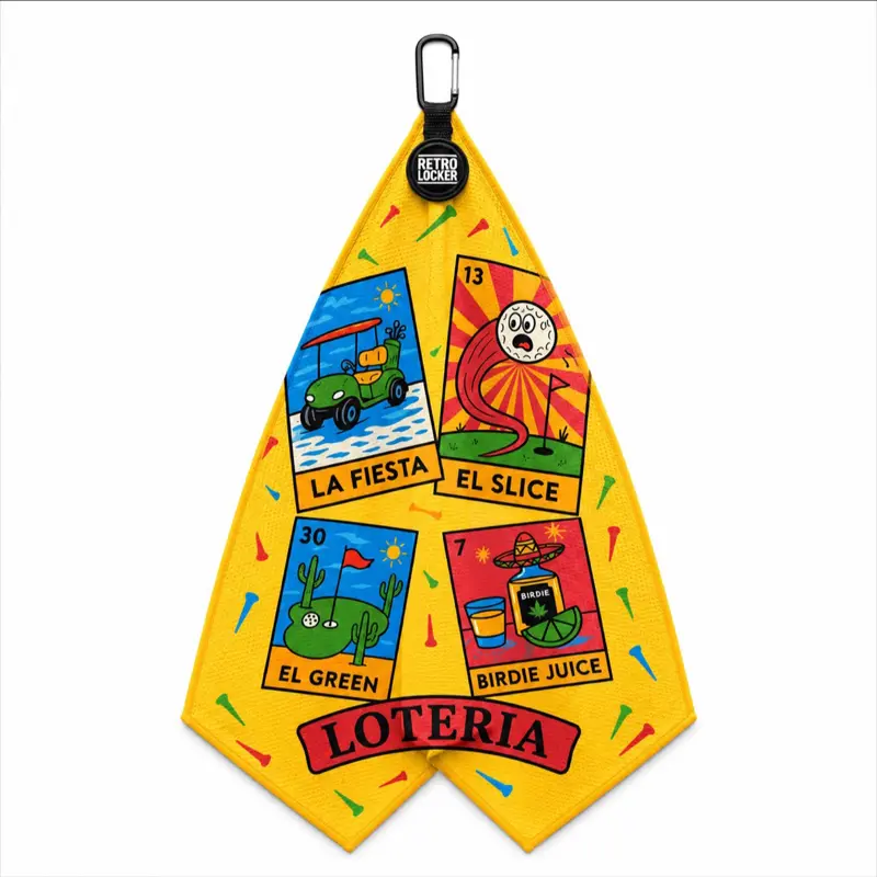 MAGNETIC LOTERIA GOLF TOWEL