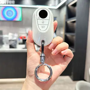 ACEBOY For Mercedes Benz Key Fob Cover, Key Case Shell Compatible With 2020-2022 Mercedes Benz S-Class G-Class E-Class Smart Key Protector