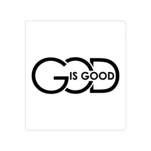 God Is Good Sticker Transparent Die-Cut Outdoor Sticker | Car Sticker