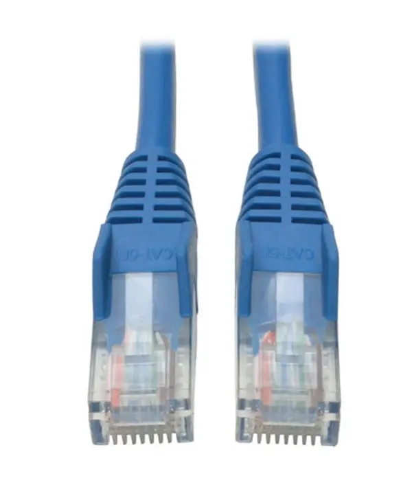 Tripp Lite TRL-N001-007-BE 7 ft. 350MHz Cat5e Snagless Molded Patch Cable - PVC Sheath, RJ45 Ports, Male to Male, Blue, for Data Transfer