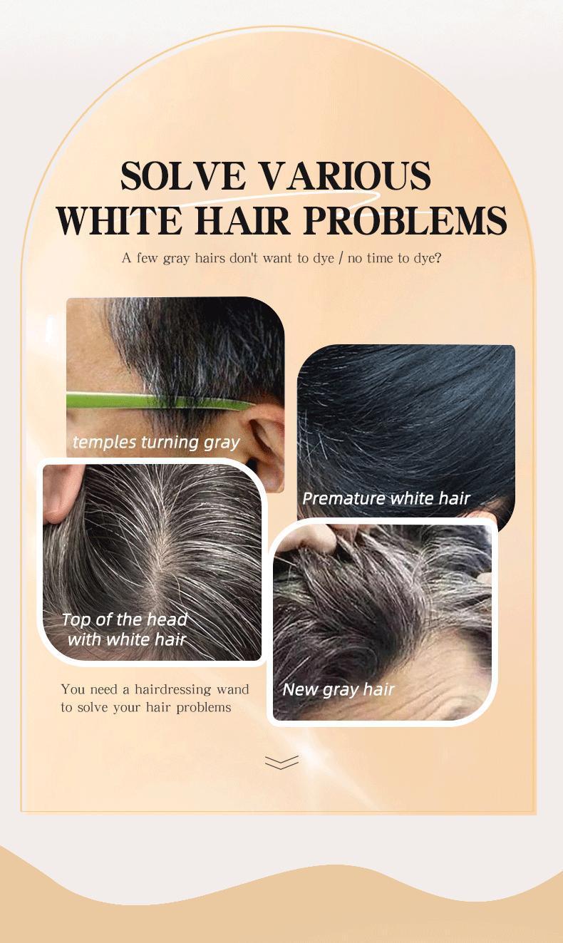 Disposable Hair dye comb - Covers Gray Hair,Easy to Color, Portable for Quick Touch - Ups,  Resists Fading and Clumping