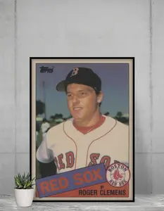 Topps Tiffany Roger Clemens 1985 Rookie Card 12x17 Poster Boston Red Sox