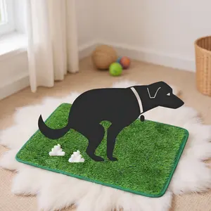 Durable Artificial Grass Dog Potty Training Pad - 1 Count, Easy-Clean Anti-Odor Toilet Mat for Dogs, Perfect Pet Supplies for Indoor & Outdoor Training products Turf Toilet Portable Puppy Training Grass Pad