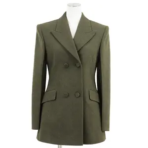 Pre-owned GIVENCHY Wool Small Leather Goods Flannel Tailored Jacket