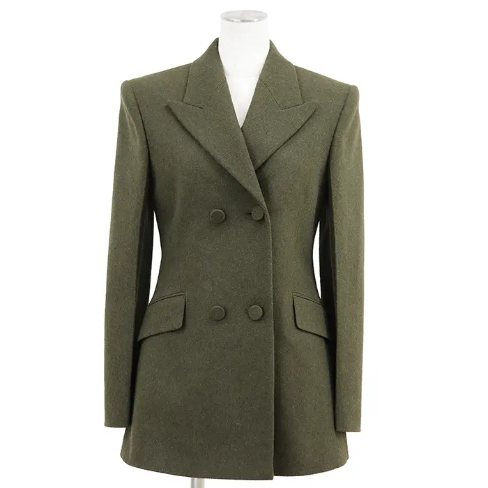 Pre-owned GIVENCHY Wool Small Leather Goods Flannel Tailored Jacket
