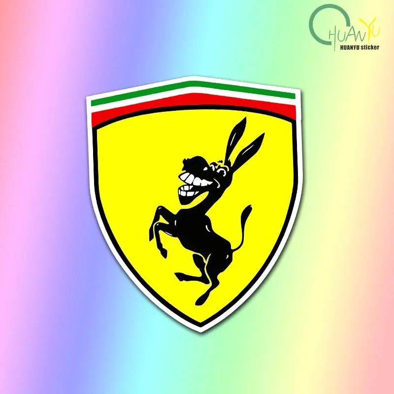 2026 New Car Sticker Donkey Pattern Reflective Self-adhesive Decal Decoration Shield Stickers Replacement for Ferrari