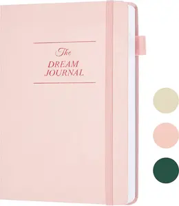 JUBTIC Dream Journal – Hardcover Dream Notebook, Guided Dream Diary to Record and Track Your Dreams, Interpretations and Thoughts before Sleeping. Ideal Gift for Women, Girls, Men