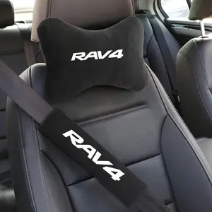Car Seat Belt Protect Shoulder Pads Cervical Spine Headrest Neck Pillow For Toyota Rav4 Corolla Supra 86 Yaris Prius Camry Tacoma Venza Tundra Auris