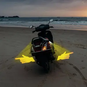 Motorcycle Gesture Light, 12V High Brightness Waterproof LED Projection Light, Decorative Light for Motorcycle, Electric Bike, Bicycle