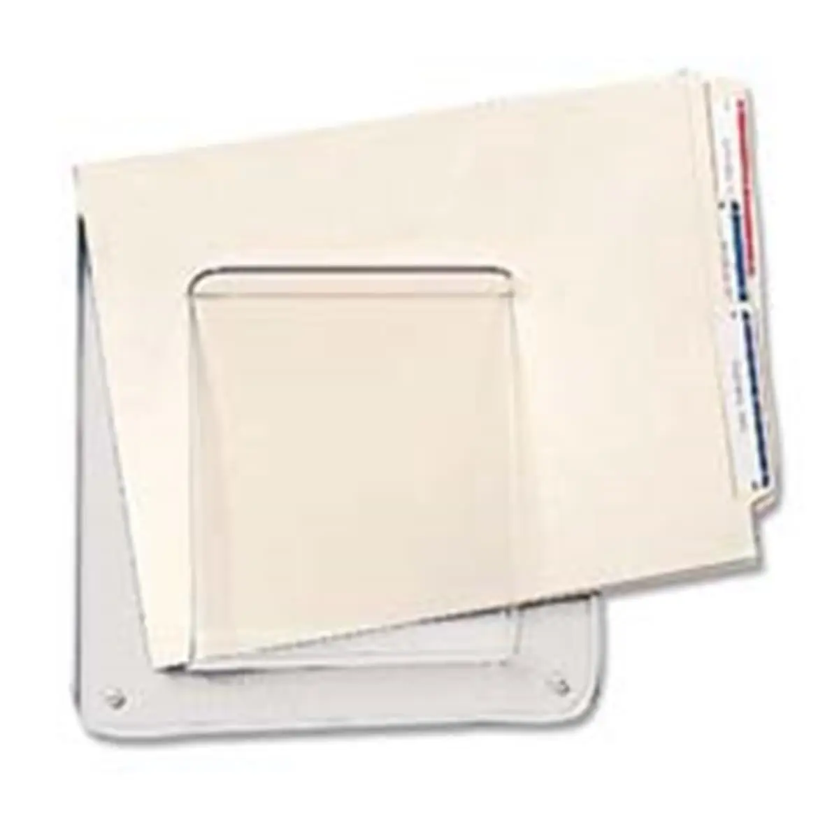 1-Compartment Paper Holder with Pressure Tape, Tongue Groove, 10x2x10.5in Dimensions for Office Filing Supplies & Document Organization