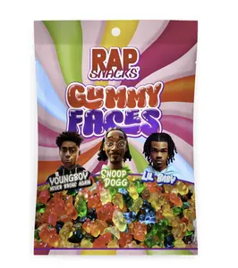 Rap Snacks Gummy Candy Faces (5.3 oz)