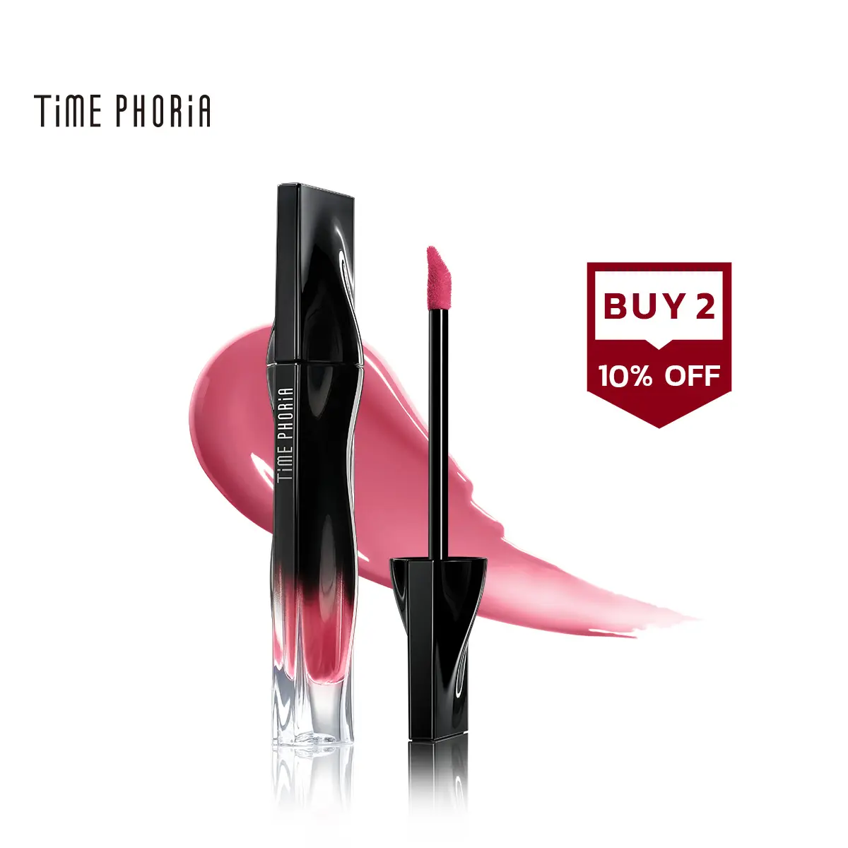 [TIMEPHORIA Ready Stock !] Stellar Dust Lip Stain 5ml - High Coverage Lip Tint & Gloss with Glassy Finish & 30% Moisture Content for Flawless Makeup Look