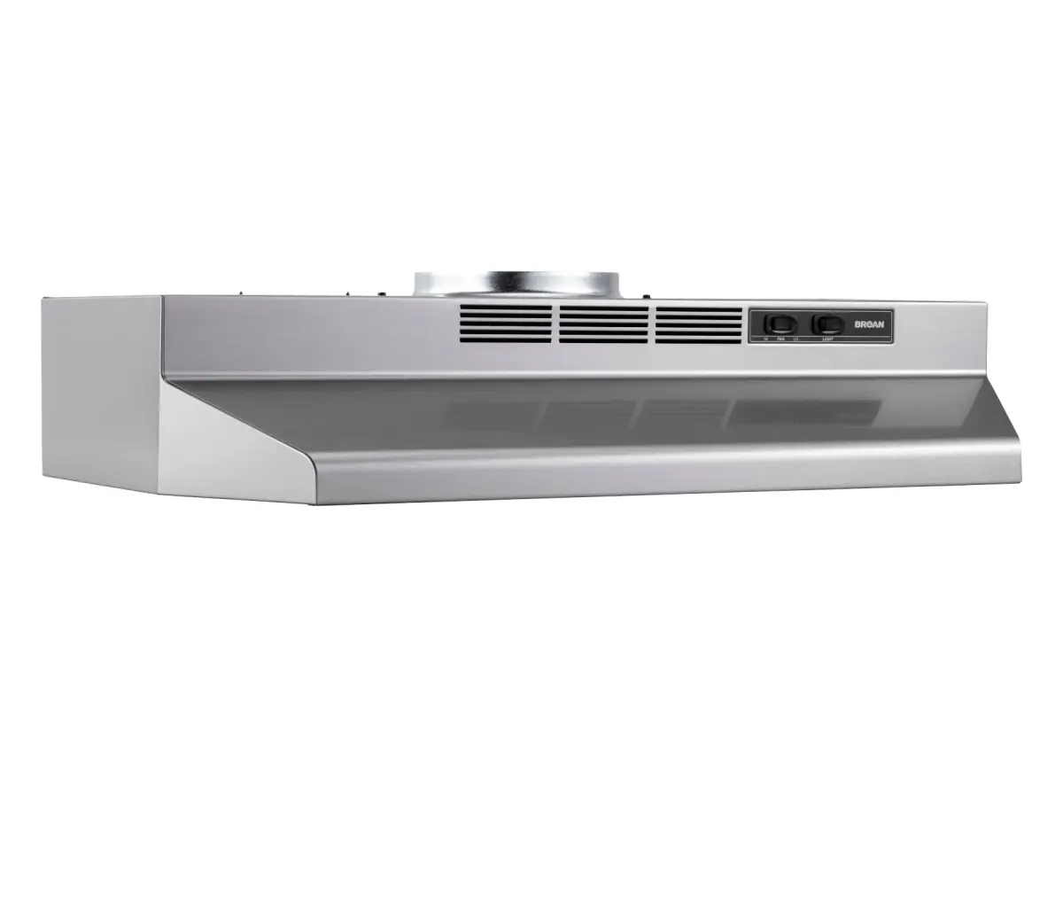 Broan F4024SF 24 in. Convertible Under-Cabinet Range Hood 230 Max Blower CFM, Stainless Finish