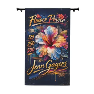 @jenn.vides "Flower Power ii" by Jenn RN Custom Backdrop 50"x84"-