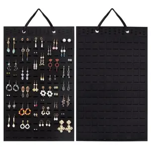 Wall Mounted Jewelry Storage Bag, 1 Count Dustproof Jewelry Organizer, Jewelry Display Hanging Bag, Home Organizer for Earrings, Necklace, Bracelet