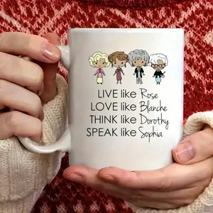 1piece coffee mug, 1piece, inspired by Golden Girls, 11 ounces, mug, the ultimate coffee cup for Thanksgiving, birthday gifts, Christmas coffee cup, Christmas gift decoration, and colleagues, the best choice for gift-giving(11oz)