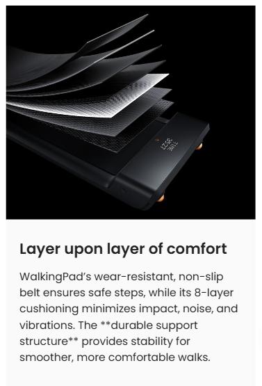 WalkingPad  A1 Pro foldable Heavy-Duty Under Desk Treadmill with Full Body-Fold Technology, 300 lb user weight   —Folds in Half, Built to Last