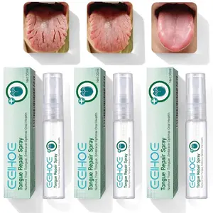 Pure Natural Tongue Care Spray with Peppermint, Green Tea, Lemon & Glycerin, Fresh Breath Oral Mist, Soothing Moisturizing Formula for Smooth & Comfortable Mouth Care