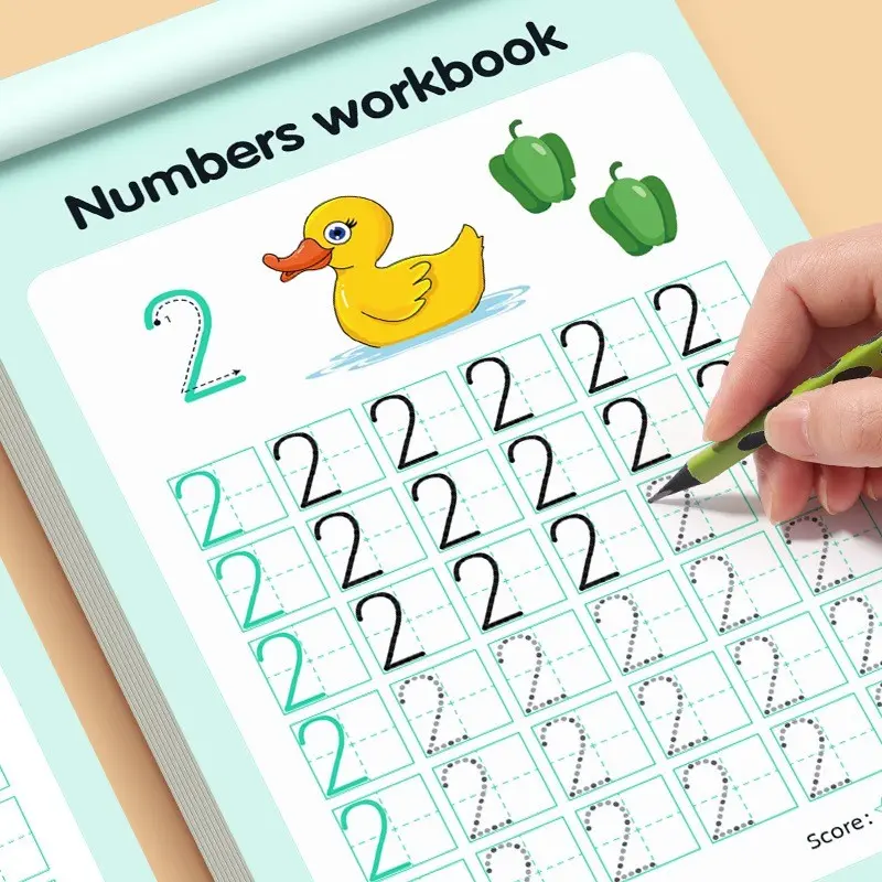 48-Page Number Tracing Workbook, Includes Numbers 0-100, Designed for Math Learning, Interactive Writing Practice, Ideal for Elementary School & Home Education, Learning Tool, School Supplies