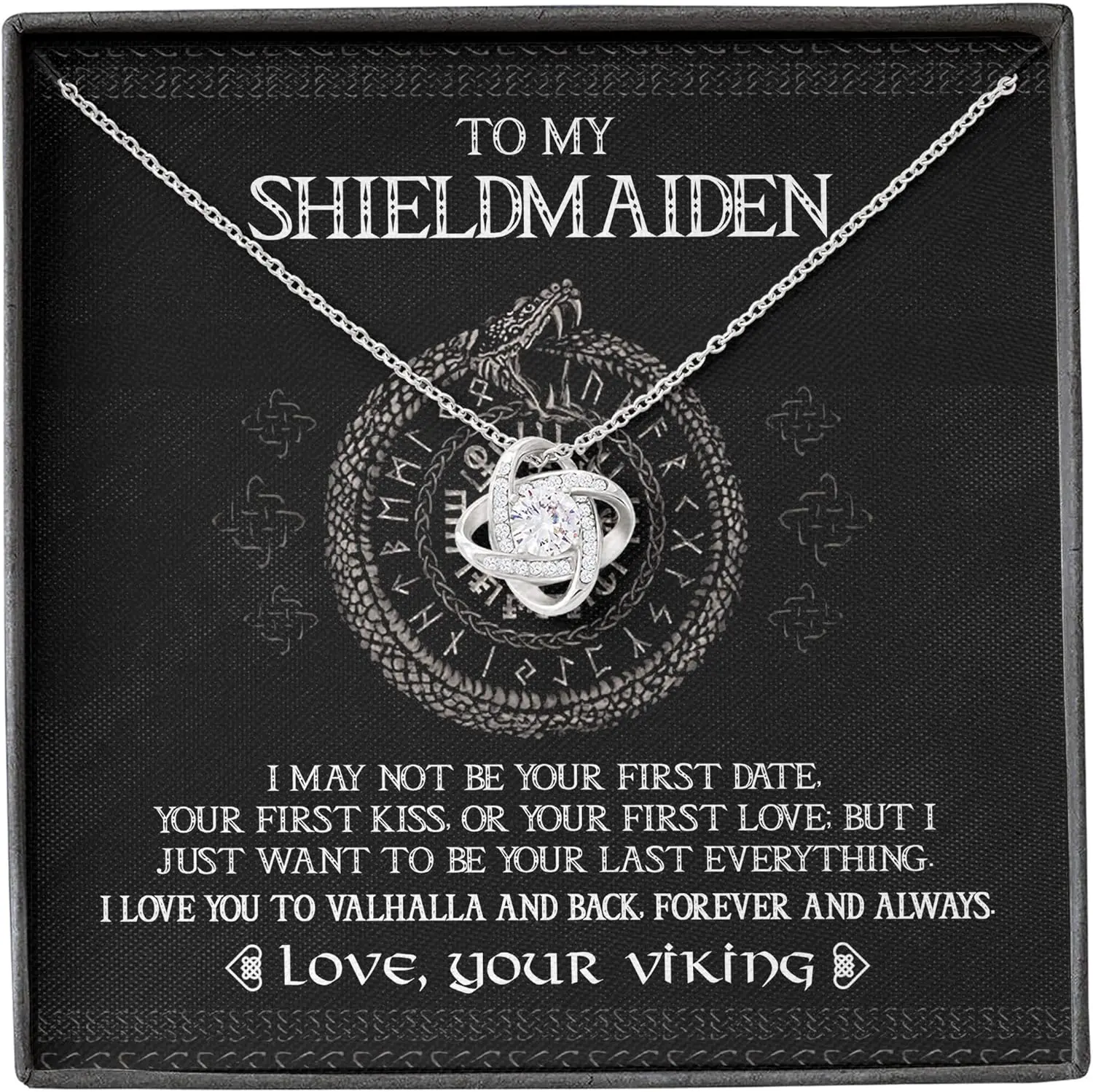 Shieldmaiden Gift, Viking Gift for Wife, Shieldmaiden Necklace, Shieldmaiden Val.a16