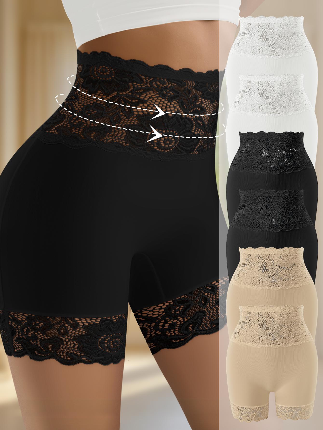 QUASTI 3/4/5/6 Pack Women's High-Waist Shapewear Shorts – Elegant Lace Design, Premium 86% Polyester Fabric for Silky Comfort, Seamless Tummy Control Shorts for Confident Everyday Wear, S-XXL QUASTI 3/4/5/6 Pack Women's High-Waist Shapewear Shorts – Elegant Lace Design, Premium 86% Polyester Fabric for Silky Comfort, Seamless Tummy Control Shorts for Confident Everyday Wear, S-XXL