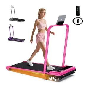 [2026 New Products Adjustable Incline] Handrail Walking Treadmill – Quiet Home Running Machine with Dual Shock Absorption, 265lbs Weight Capacity Wide Belt & Compact Design for Easy Mobility Home Exercise Equipment Home Gym Equipment outdoorfun