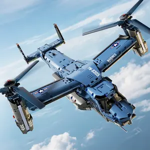 A1 Osprey Fighter Building Block Assembly 1486 PCS - Perfect Holiday Gift for Kids in Color Box & Mail Order Box - Creative Play & Imagination Enhancer