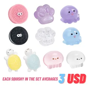 6/4PCS Squishy Soft TABA/MOCHI Toys Sticky Fidget Toy Soft Toy Gift Christmas Gift Birthday Gift Toys for Kids