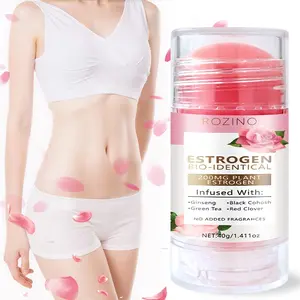 Rozino Plant Estrogen Stick 200mg, Gentle Care, Moisture & Complex Phytoextracts, Rod Design for Hormone Fluctuation, Skin Relaxation, Travel Essential, Body Care Moisturizers
