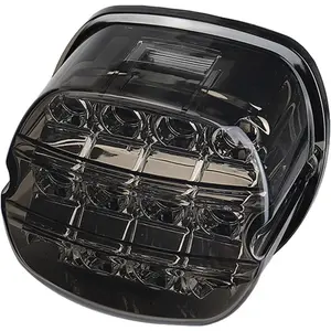 Black Strobing LED Tail Light Upgrade HD Tail Light Assemblies For Harley Dyna, Road King, Electra Glide, Street Bob, Touring Motorcycles