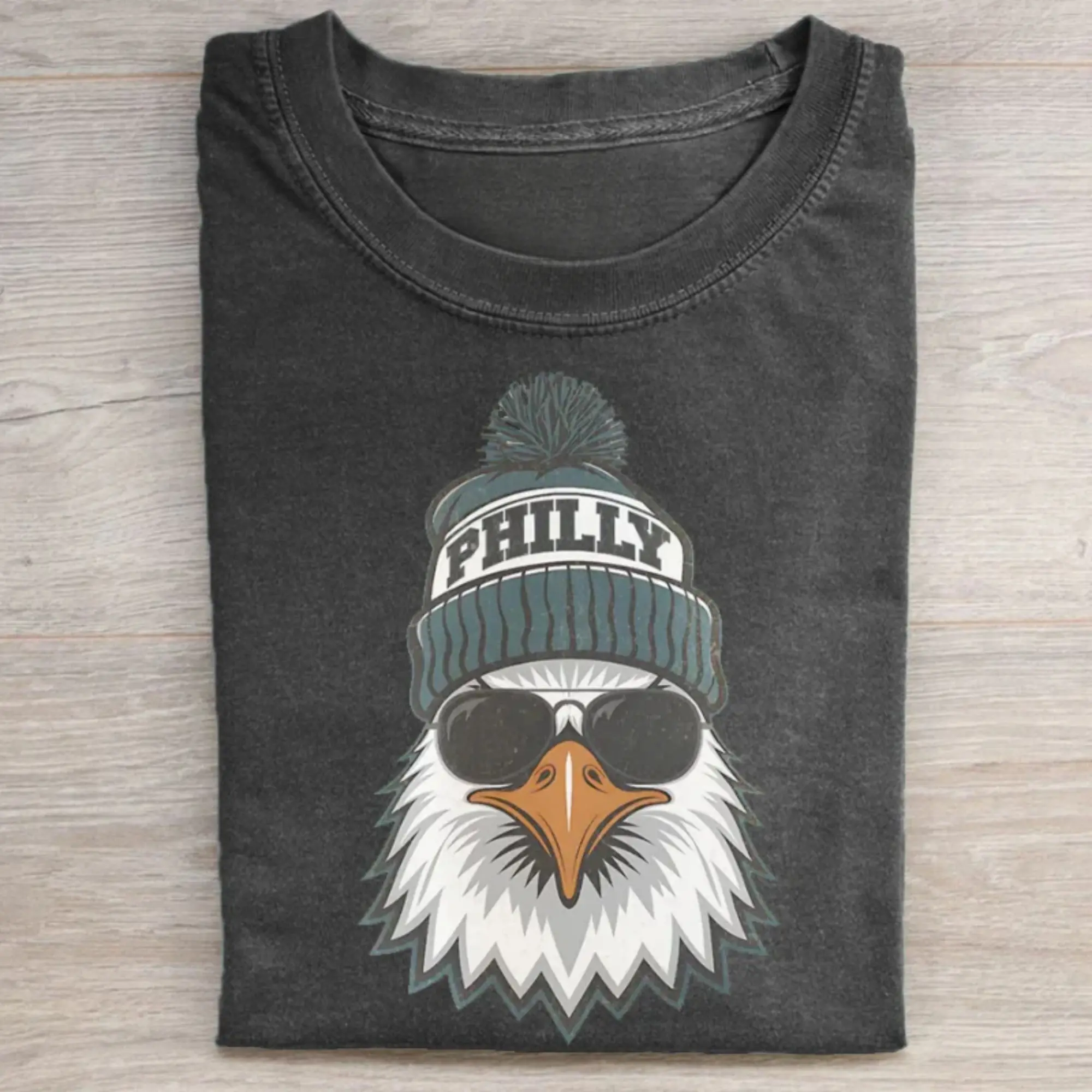 Philadelphia Football Mascot Vintage Graphic Tees, Unisex Funny Rugby Gift Shirts Top Menswear Womenswear Streetwear