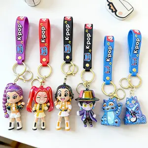 Colorful Electroplated Keychain Decoration, K-Pop Anime Character Fashion Bag Charm, Cartoon Electroplated Gift, Perfect for Birthday, Valentine's Day, Wedding
