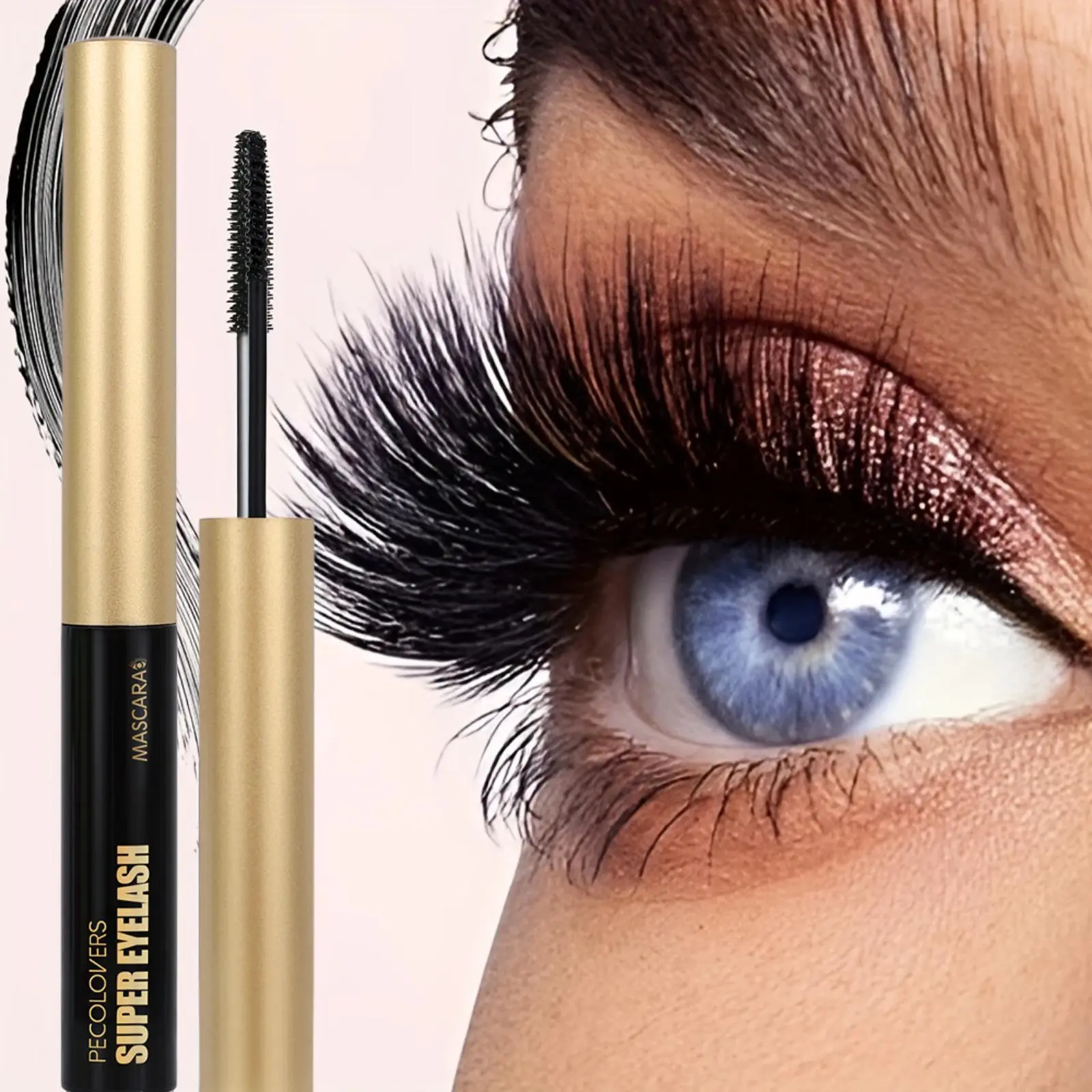 1PC Lengthening & Volumizing Mascara, Beauty Mascara, Light and Non-stick, Slide Easily, Long-lasting Makeup, Anti-fouling, Black, Suitable for Date and Daily Needs, Voluminous Lengthening Mascara