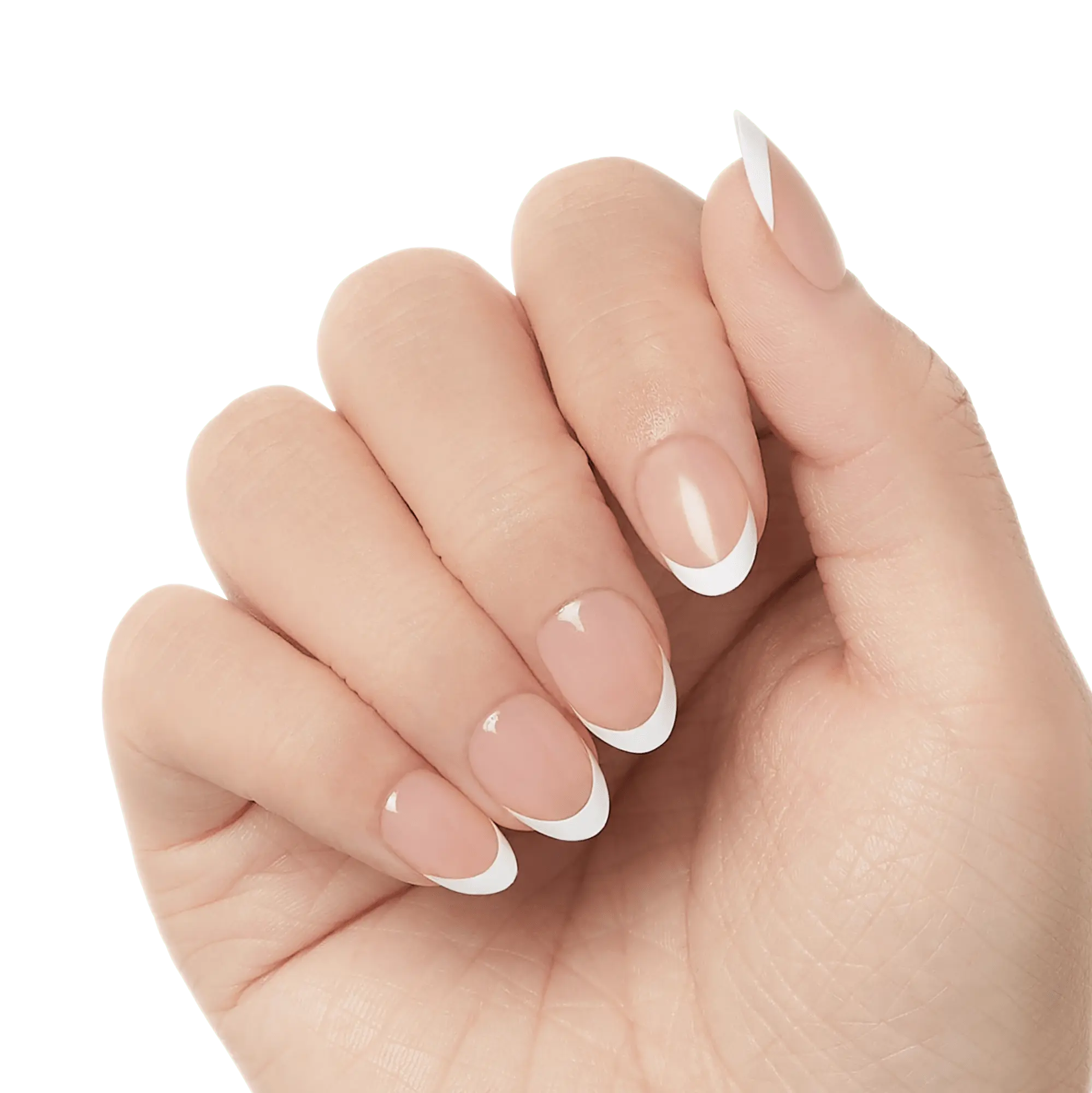Kiss Salon X-tend Design Press On Soft Gel Nails - Nonsense | French, White, Short, Almond