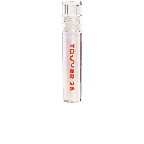 Tower 28 ShineOn Lip Jelly - Magic Shimmer Lipgloss, Oil-Infused Balm, Lipstick-Alternative with Glossy Finish, Apricot-Raspberry Blend Makeup Product