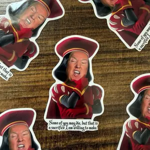 President Farquaad Vinyl Stickers