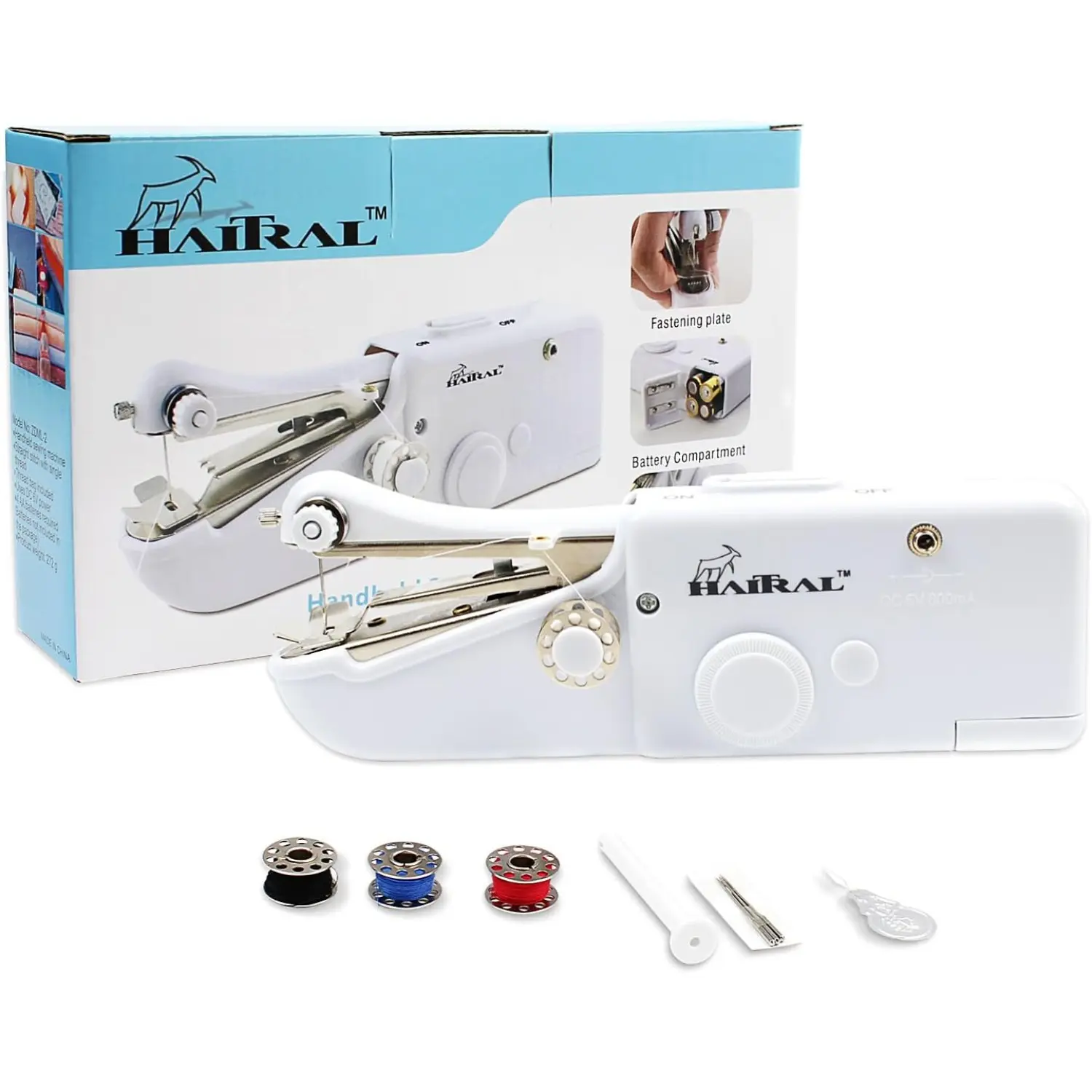 Beginner Handheld Portable Multifunctional Sewing Machine Set - Home Sewing Tool for Fabric, Clothing, Denim, Leather, Hole Repair, Travel & Craft Use, Sewingmachine
